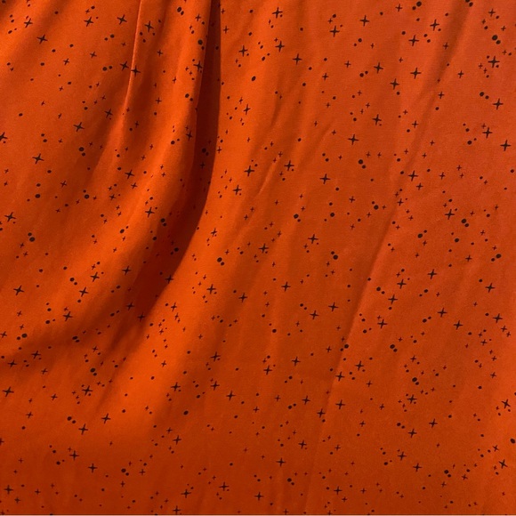 Torrid Women's 2 Blouse Rust Orange Madison Stars Long Sleeve Georgette NWT - Picture 4 of 4